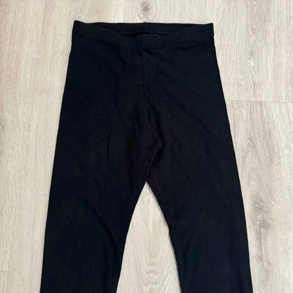Kids Old Navy Girls Black Cotton Stretch Leggings Pants XL 14/16